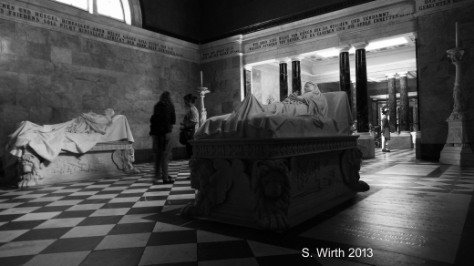 Mausoleum in Black and White